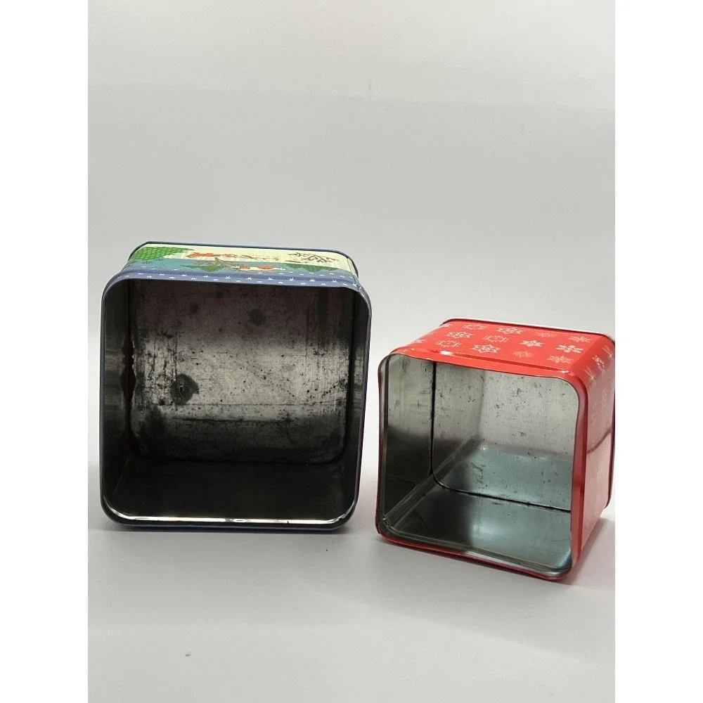 Vintage Christmas Tins Interpur‎ & Blossom Press Holiday Decor Storage